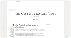 Desktop Screenshot of centralstandardtimes.com